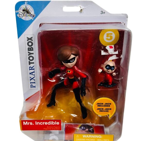 5 for $25| Disney Store Pixar Toybox Mrs. Incredible & Jack-Jack figure - Picture 1 of 7